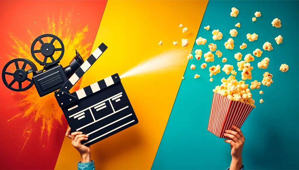 متعلم يقلد نطق جملة إنجليزية من مشهد سينمائي باستخدام تقنية shadowing